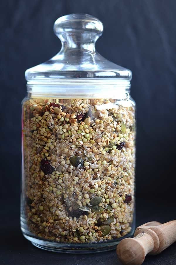 Buckwheat Granola - This buckwheat granola is the perfect on the go gluten free nutrient dense breakfast or snack!!