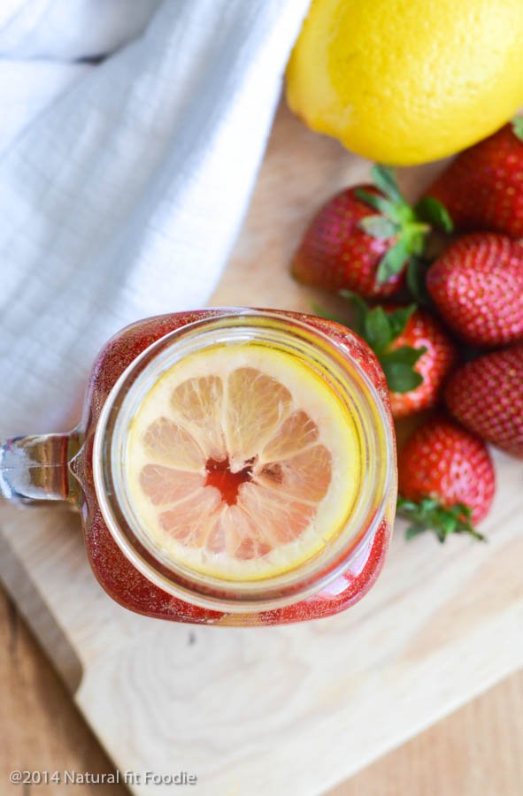 Strawberry Lemon Infused Water