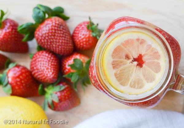 Strawberry Lemon Infused Water
