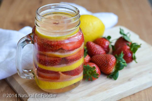 Strawberry Lemon Infused Water